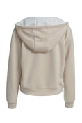 Bild in Galerie laden, SWEAT Hoodie Kapuzenjacke beige mit Streifen
