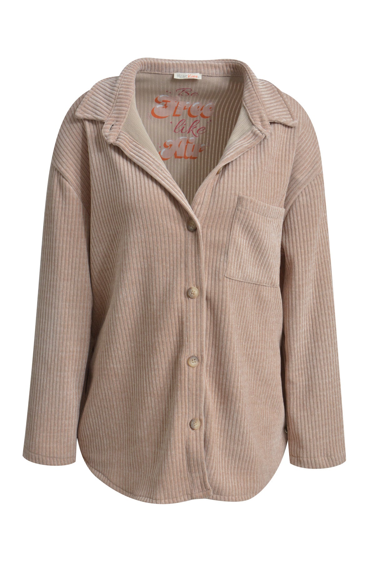 CORDU - Jacke Cord uni beige