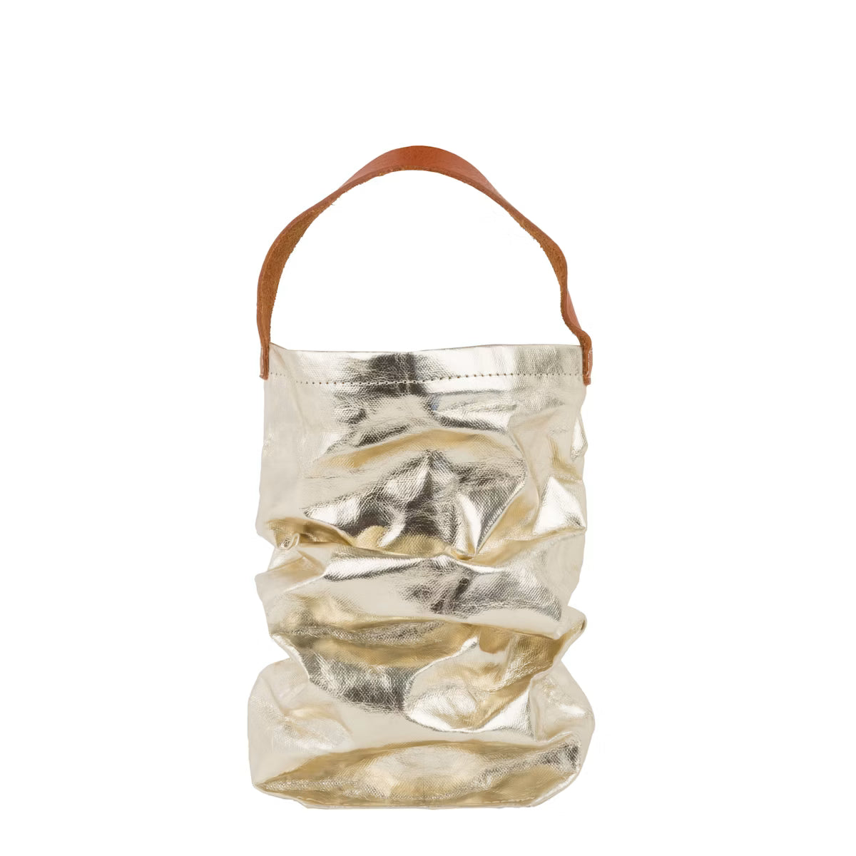 UASHMAMA Wine Bag Metallic – Weintasche mit Ledergriff