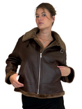 Bild in Galerie laden, BEAR Kunstleder-Fell Jacke braun
