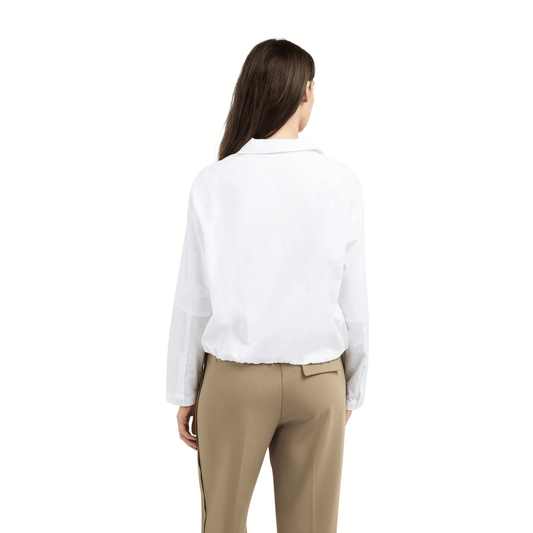 YAYA Bluse mit Reißverschluss - Weiß