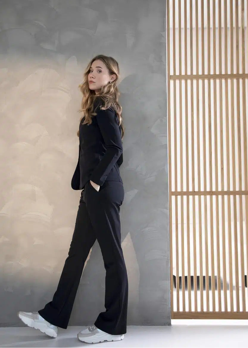 Pantalon évasé PENELOPE TRAVEL - noir