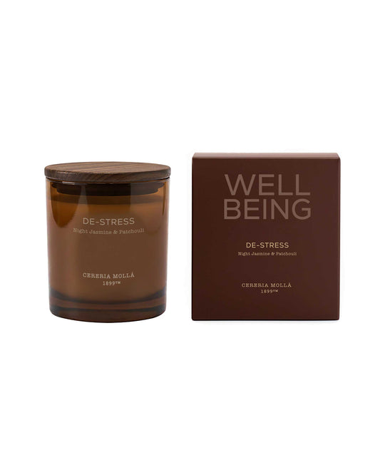 De-Stress Duftkerze 370 g | 2 Dochte – Night Jasmine & Patchouli