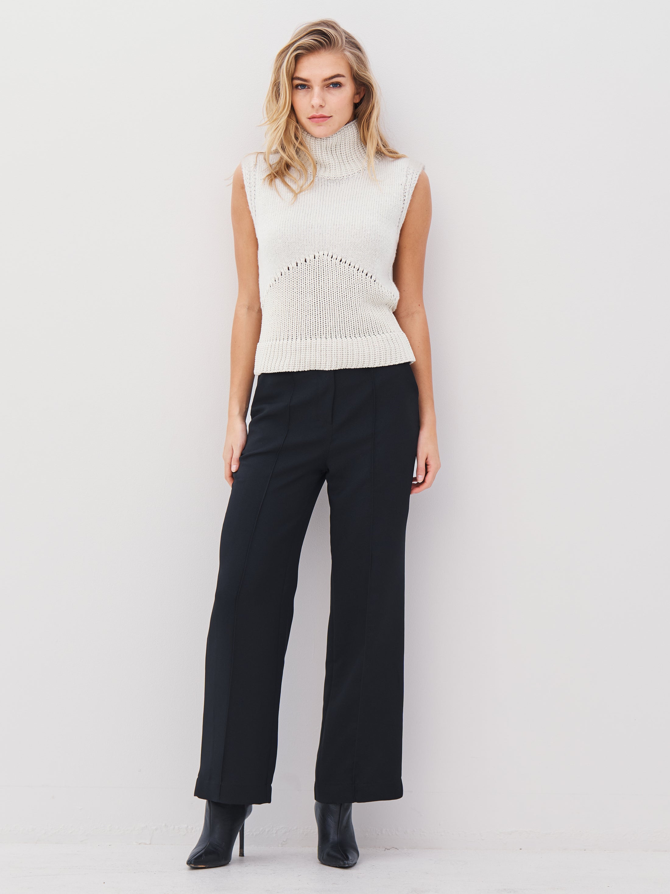 ALEXA Strick-Pullunder - grau