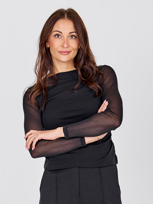 BETH Tee langarm Shirt schwarz