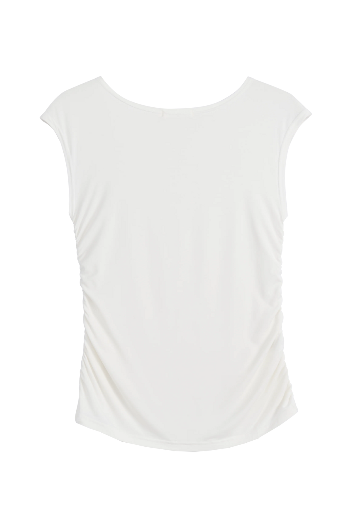 Ärmelloses Bambus Shirt Damen ALORA – Weiß | BYPIAS