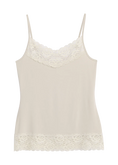 Bild in Galerie laden, Bamboo Lace JOLINE Top mit Spitze - beige
