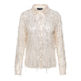 Bild in Galerie laden, Barcelona Pailletten Bluse creme / silber
