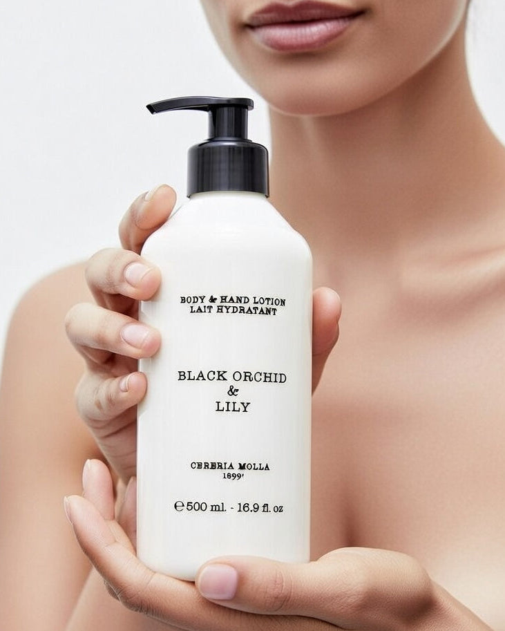 Cereria Molla bodylotion black orchid and lily 