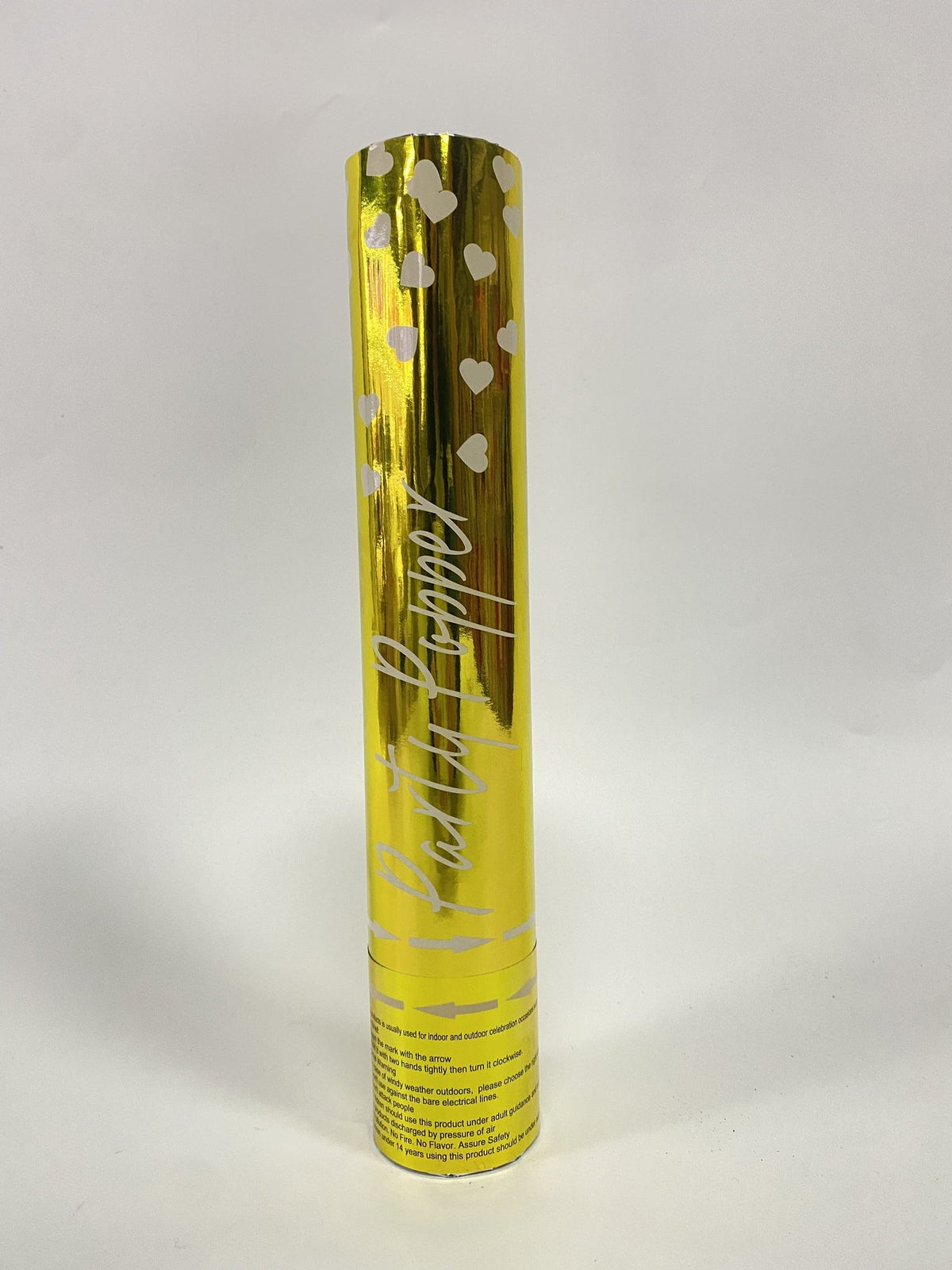 goldene Herzen-Konfetti-Kanone