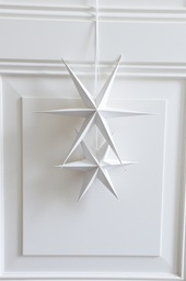 Papiersterne im Set 2 Stück | weiß