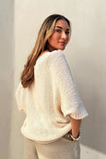 Bild in Galerie laden, BYPIAS Baumwollpullover DEJA Beige
