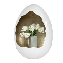 Cor Mulder Deko-Ei Warmweiß/Gold – skulpturales Designobjekt