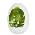 Bild in Galerie laden, Cor Mulder Deko-Ei Weiß/Grün – modernes Designobjekt
