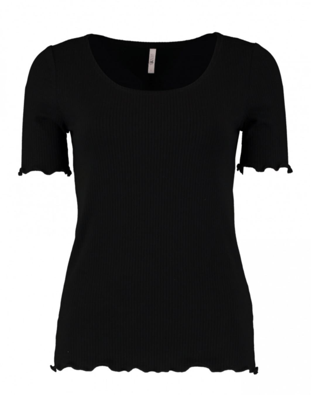 JANA - T-Shirt Rib - black
