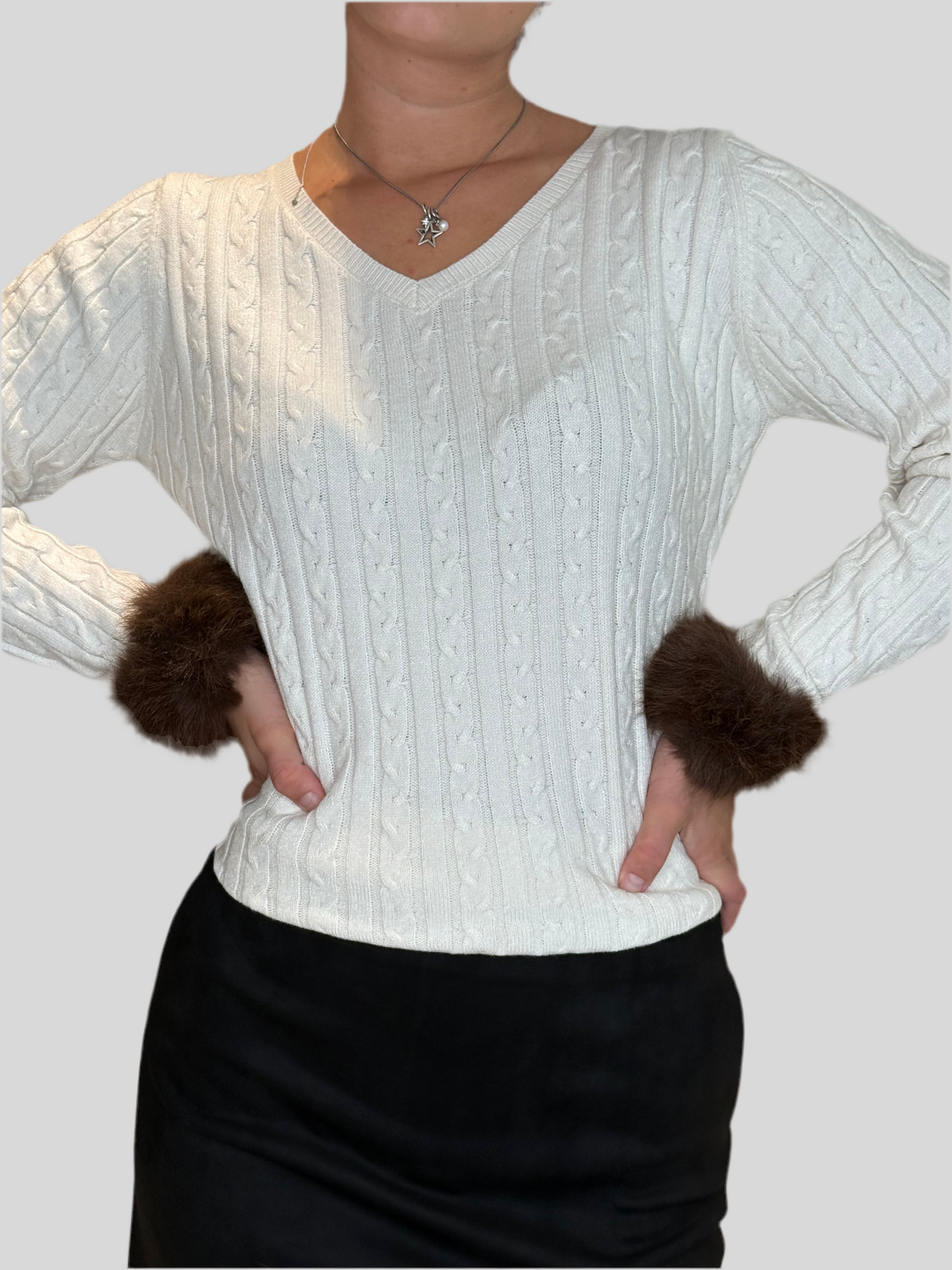 FLUFFY Pulswärmer Kunstpelz onesize | braun