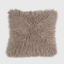 CURLY - Kissen - Lammfellimitat - sand