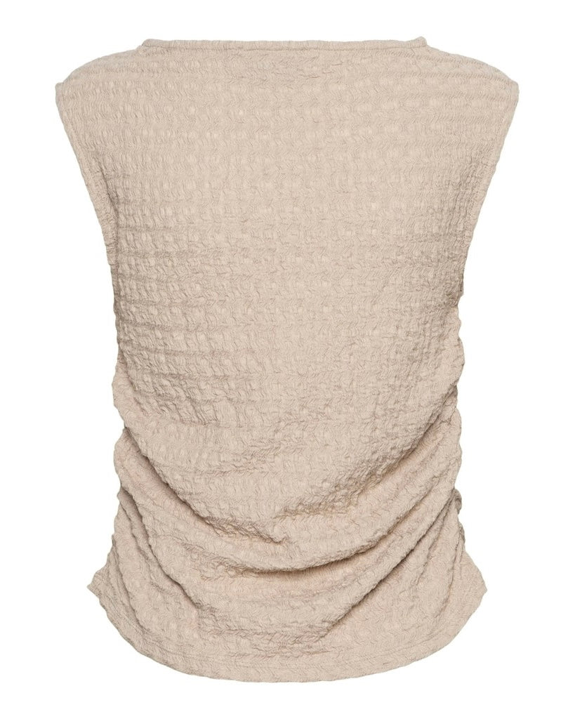 Top senza maniche &CO Woman TAMMA - beige