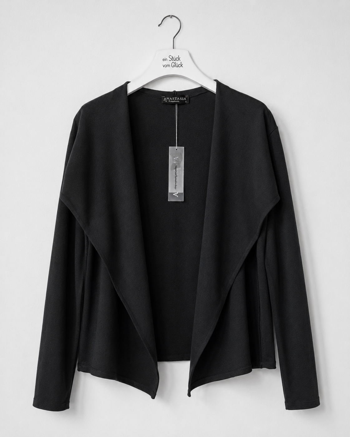 ANASTASIA Kurzjacke HERA aus Baumwoll-Stretch – Schwarz