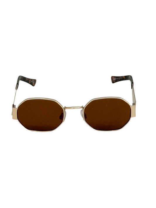 Occhiali da sole LENI - oro / marrone