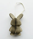 Bild in Galerie laden, Papier-Hase Honeycomb zum Hängen | 7 cm - Taupe
