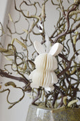 Bild in Galerie laden, Papier-Hase Honeycomb zum Hängen | 7 cm - Weiß
