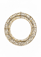 LED-Kranz Ø 50cm - gold - mit Timer