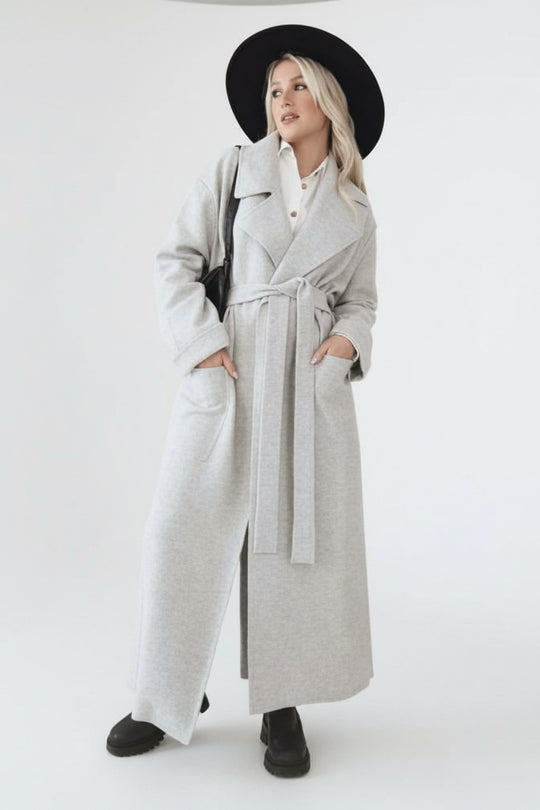 FLOWY SLIT Mantel - Wolle-Mischgewebe