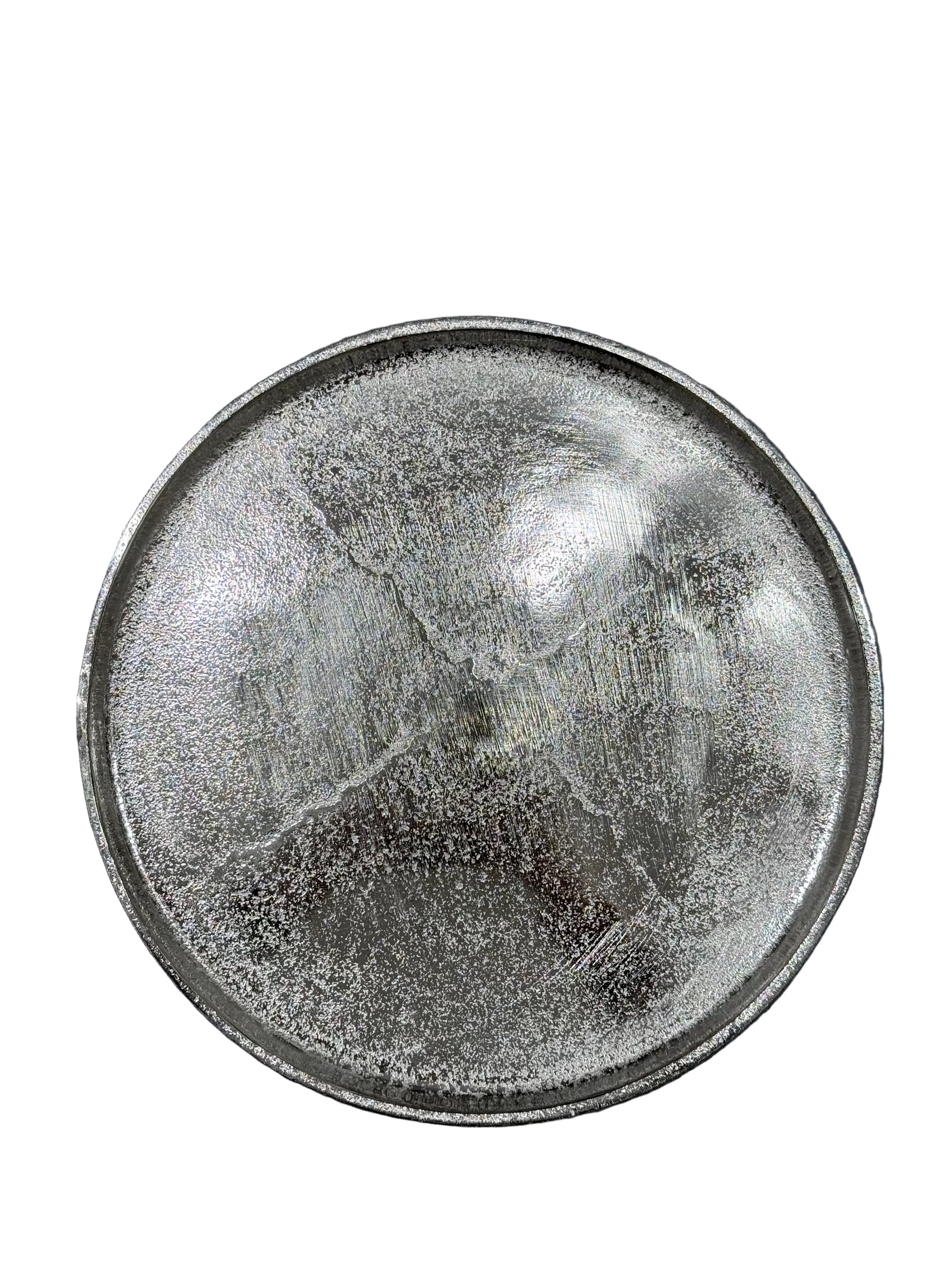 Piatti in alluminio rotondi argento Ø 25 cm