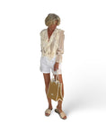 Bild in Galerie laden, Via Milano Volantbluse HELENA Butter Yellow – Transparente Bluse
