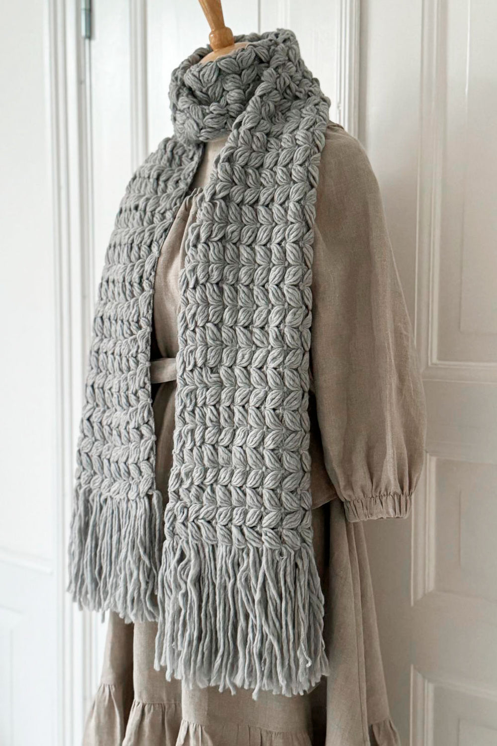 ARIKA - Knitted Scarf - Acrylic/Wool Mix