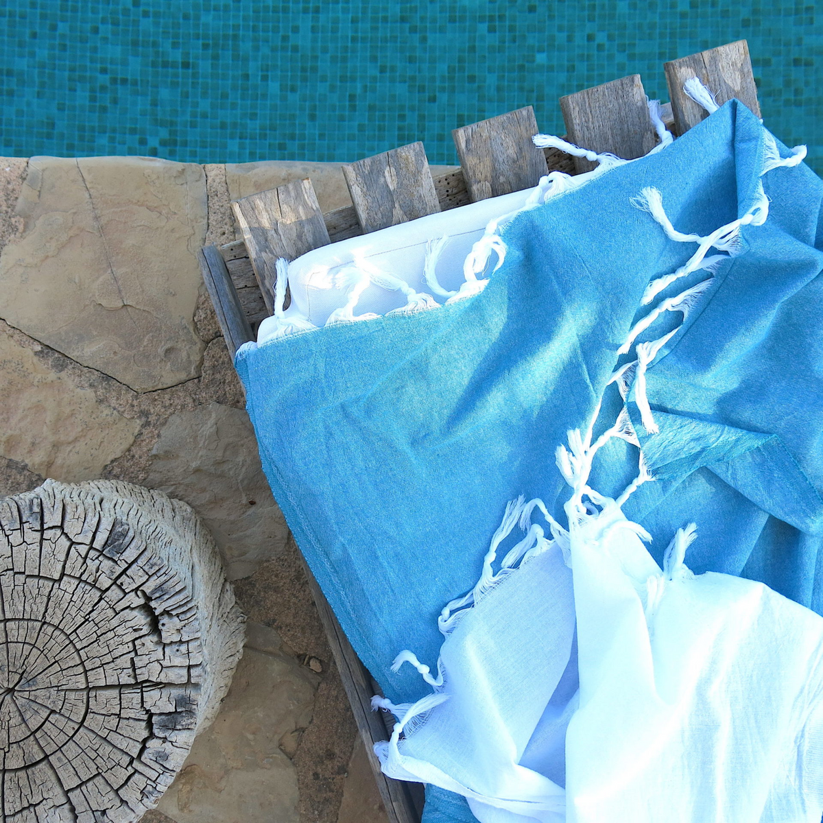 POOL - Solid Color Hamam Towel 100x180 cm