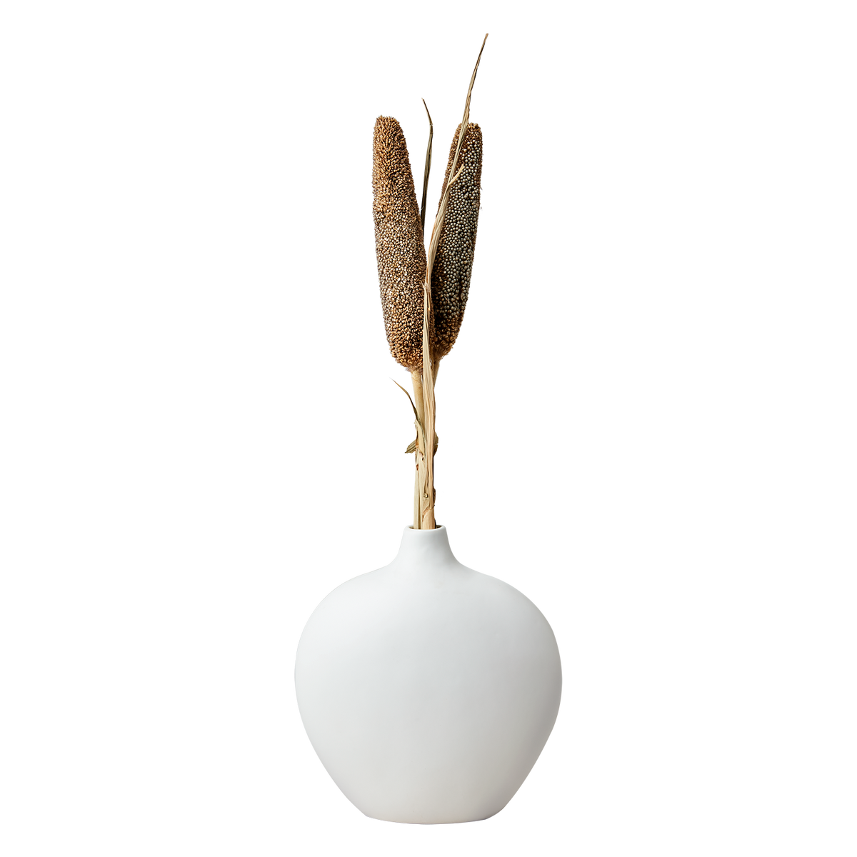 Vase Affari of Sweden blanc – vase bouteille ventru en grès