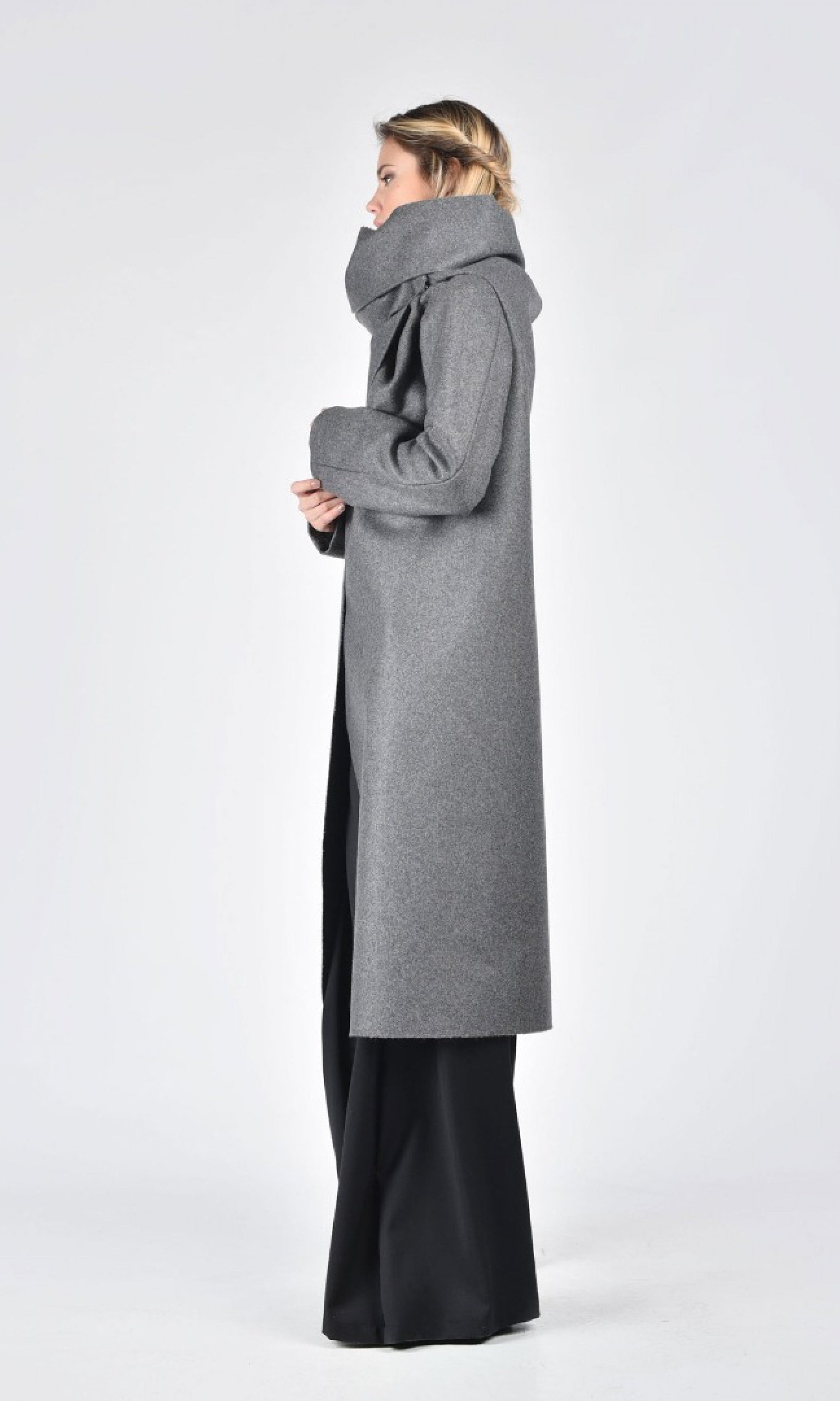 STOCKHOLM - Walkmantel mit Stehkragen