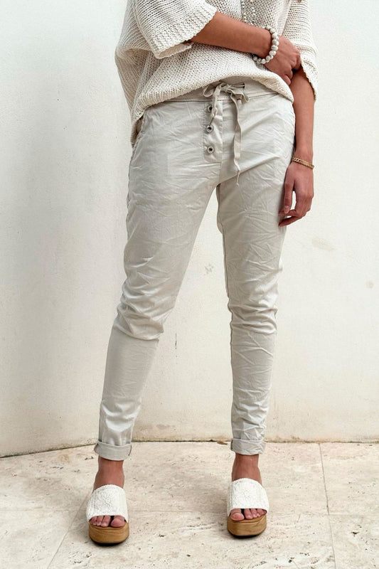 CASUAL TENCEL Jogger - sand - Lyocell