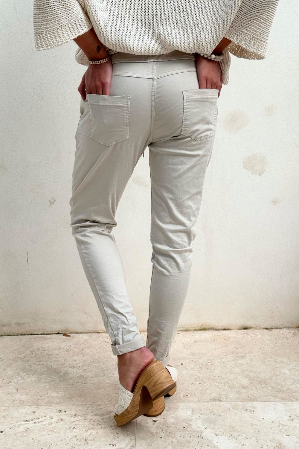 CASUAL TENCEL Jogger - sand - Lyocell