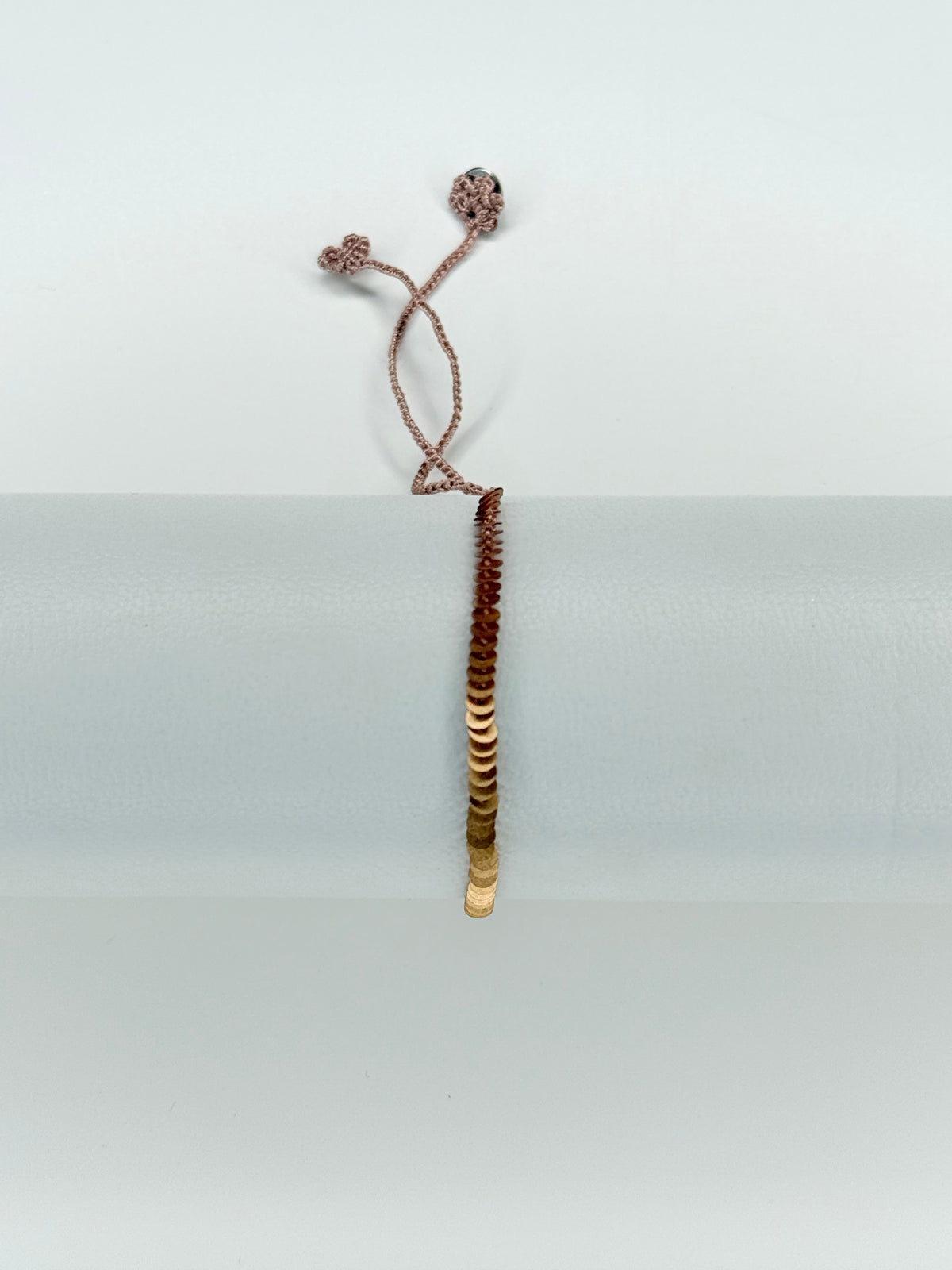 PAM bracciale fine all’uncinetto con paillettes