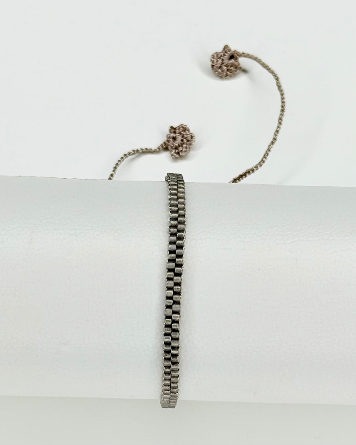 MAELYS exclusive - Tecnica Peyote - Braccialetto - sabbia metallizzato
