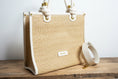 Bild in Galerie laden, Korbtasche BASKET mit Kordelhenkeln – Natur / Off-White
