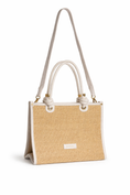 Bild in Galerie laden, Korbtasche BASKET mit Kordelhenkeln – Natur / Off-White
