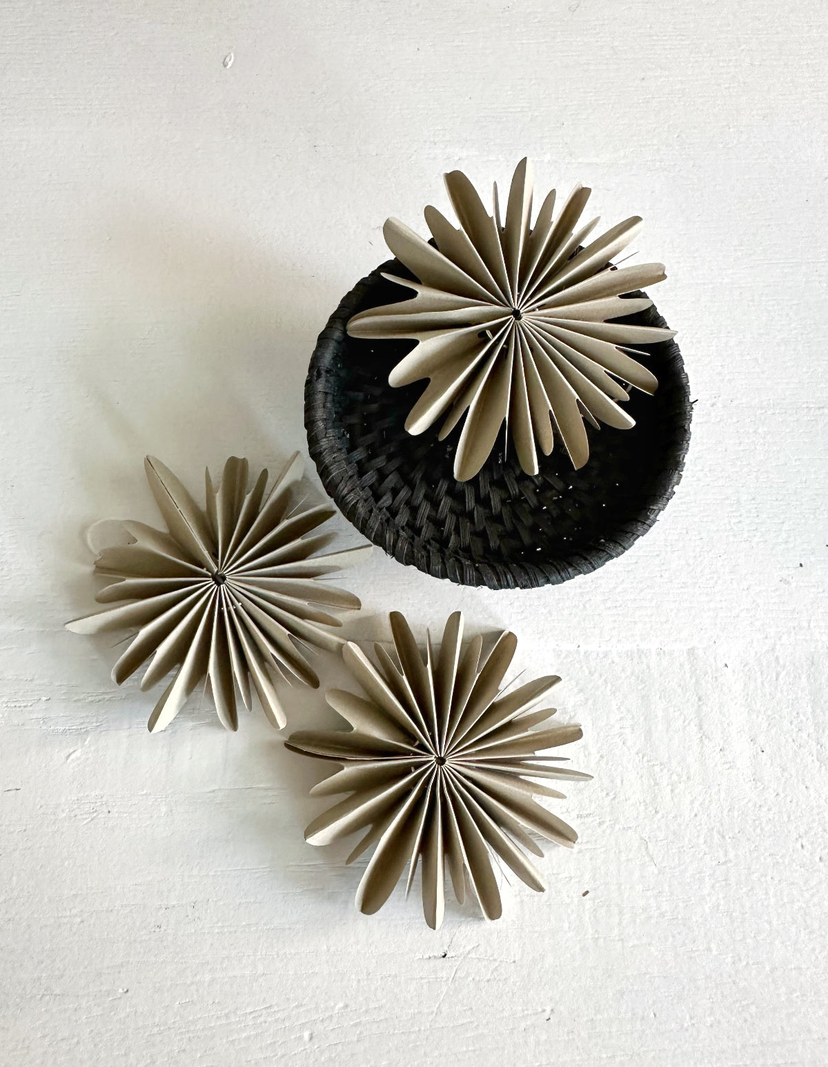 Schneestern | Ø 8 cm | warmes grau