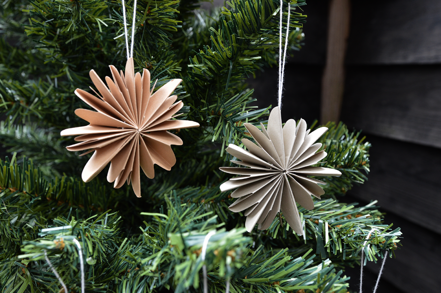 Schneestern | Ø 8 cm | warmes grau