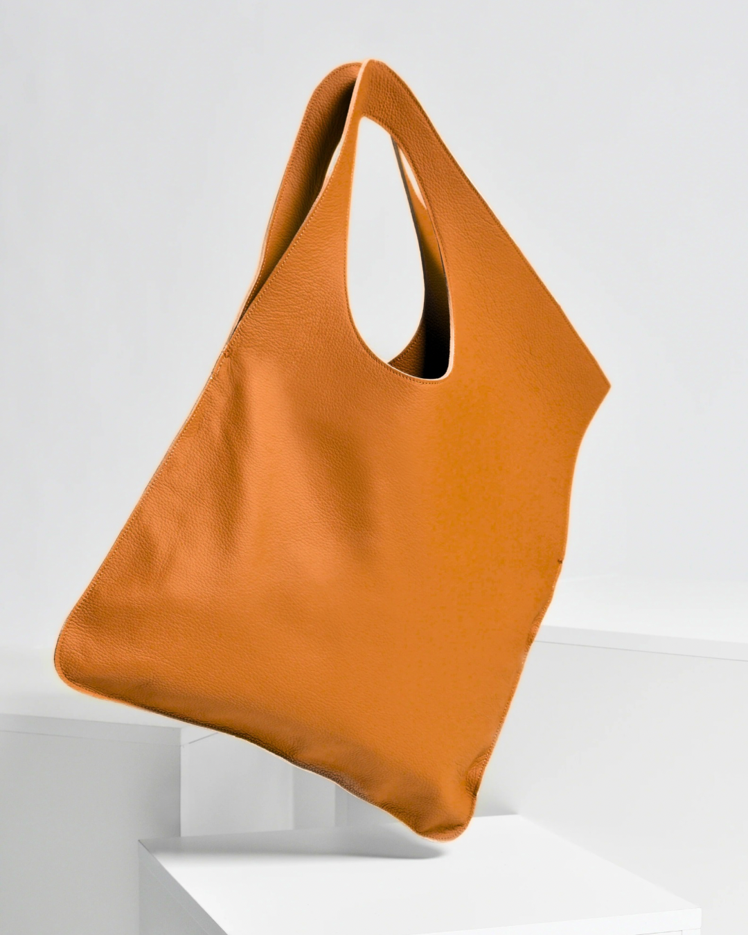 ROMA - Quadratische Handtasche - Echtleder