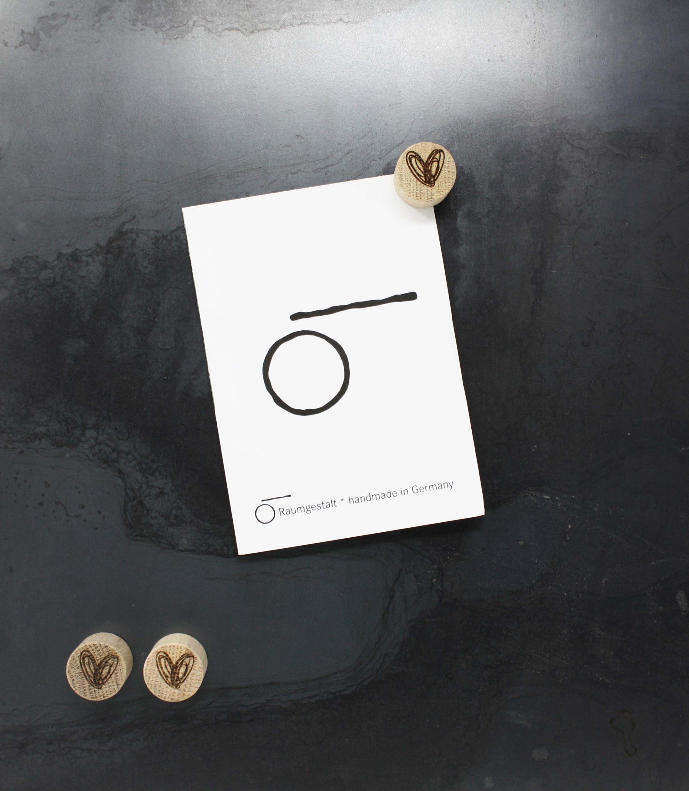 Pinnwand mit Uhr - Schwarzstahl