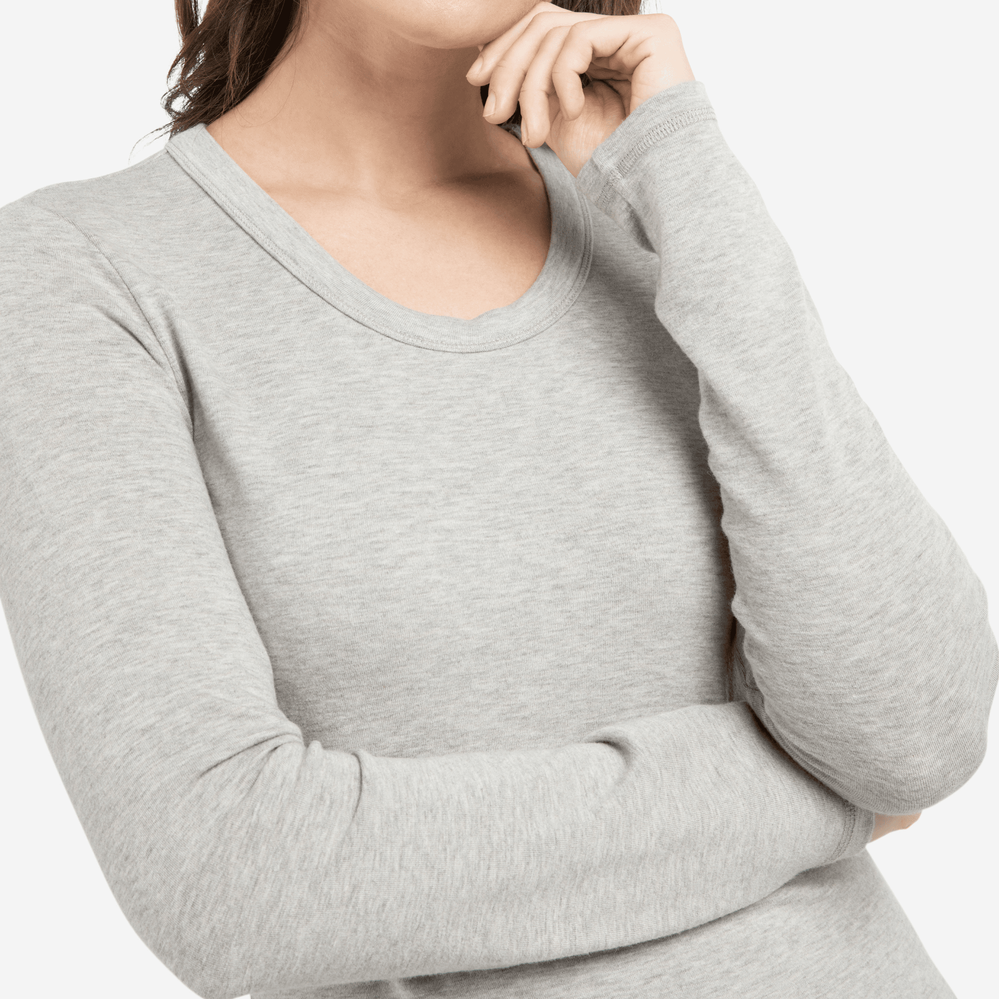 YAYA Langarm Shirt - Grau