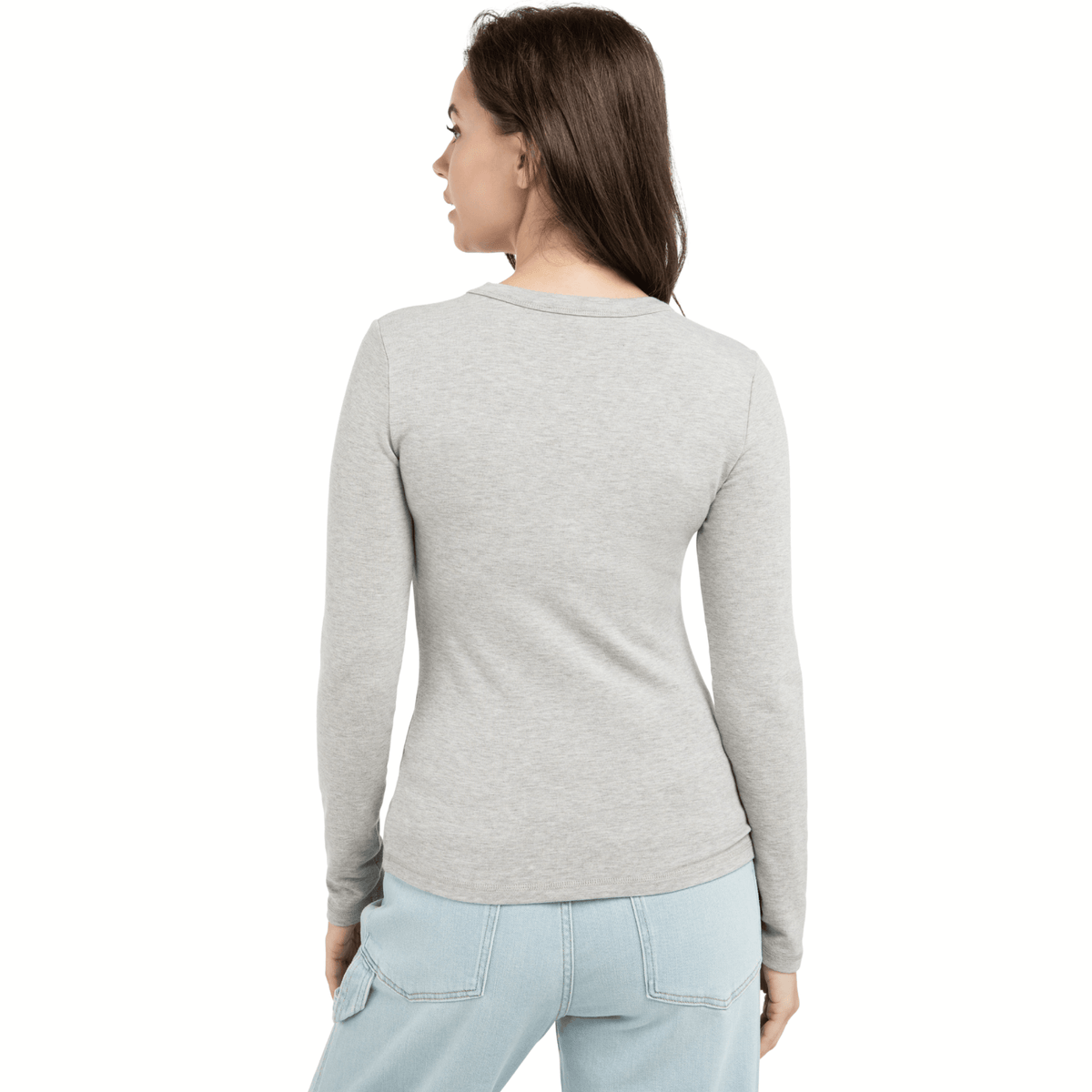 YAYA Langarmshirt – Grau