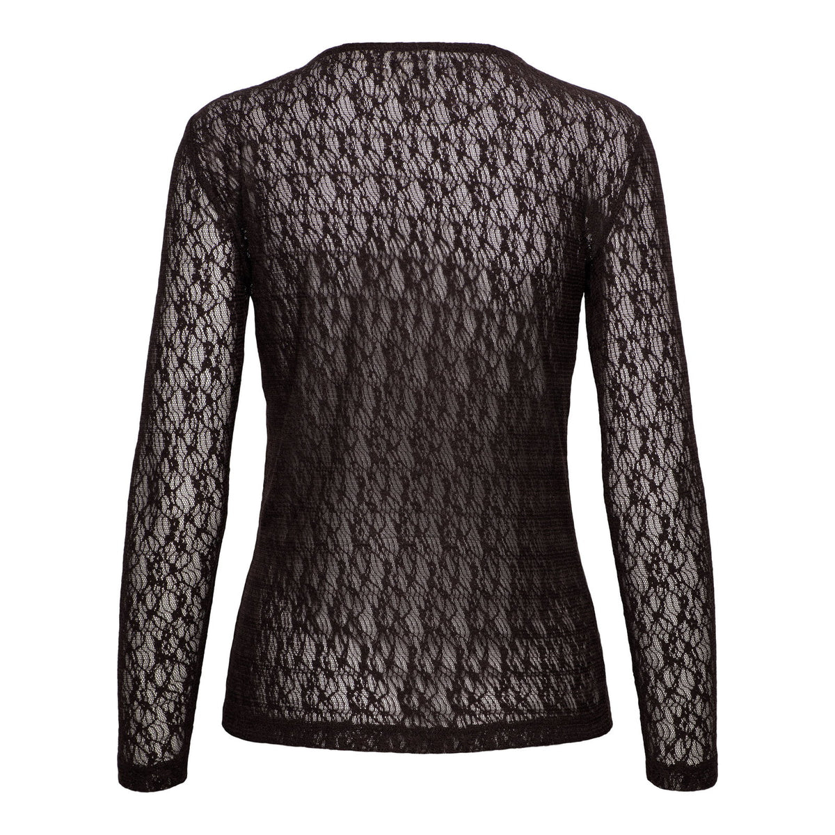 &Co Woman Spitzenshirt TRIS LACE Schokobraun