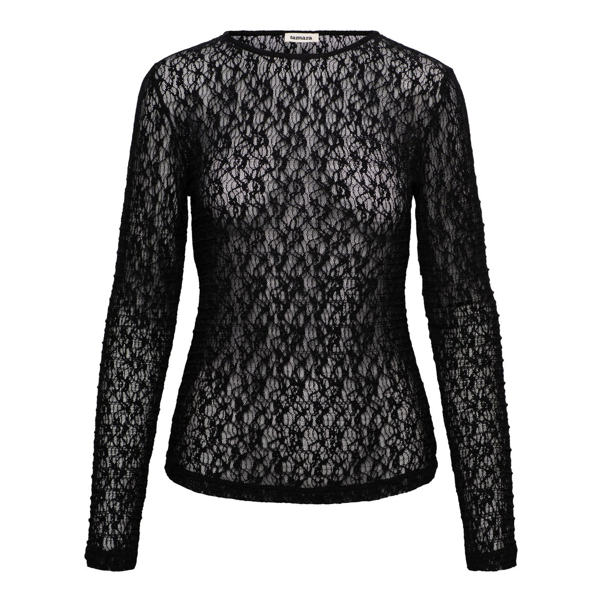&Co Woman Spitzenshirt TRIS LACE in Schwarz