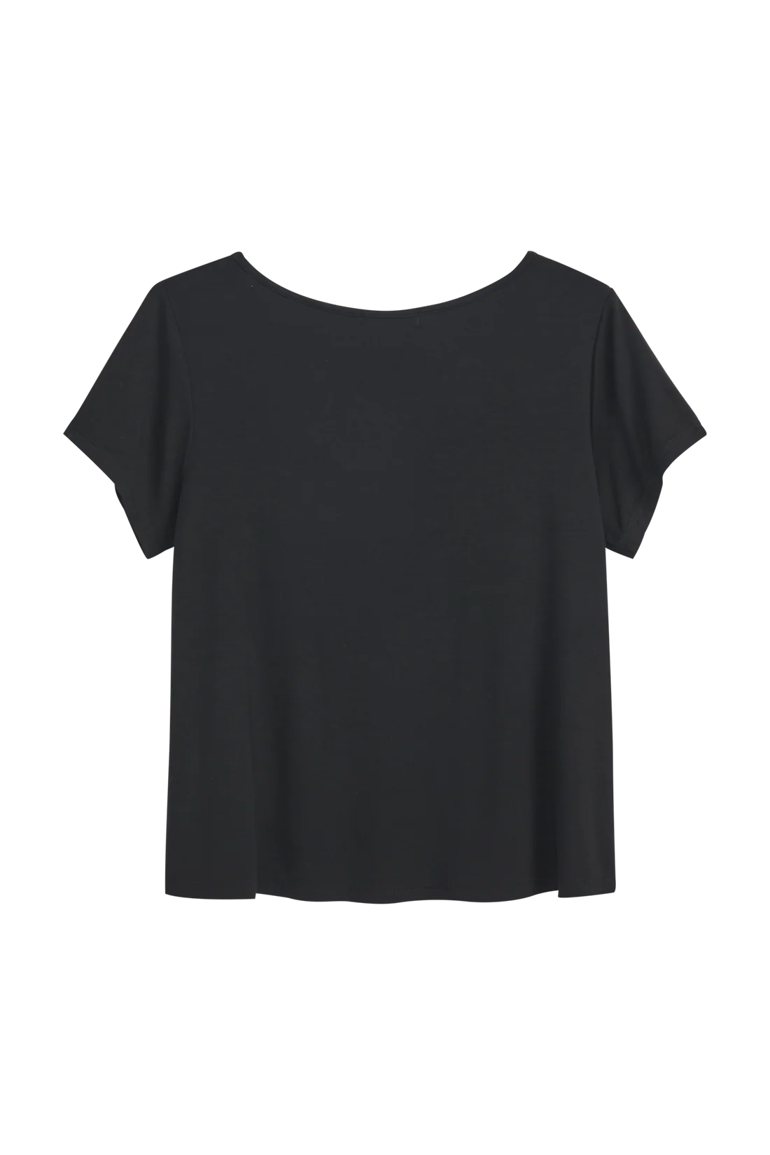 Bambus T-Shirt Damen DAILY mit V-Ausschnitt – Schwarz | BYPIAS