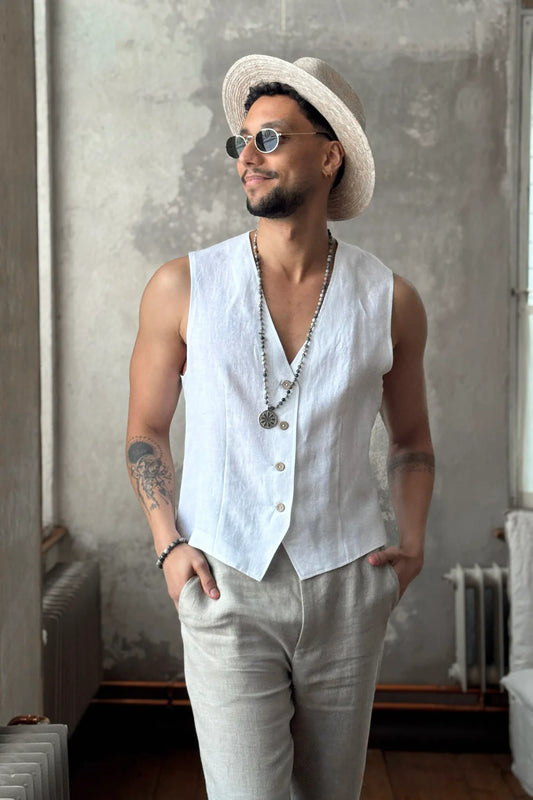 JESS linen vest - unisex - various colors